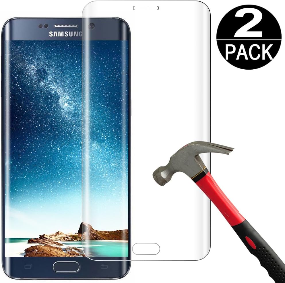 [2 Pack]Samsung Galaxy S6 Edge Plus Screen Protector Tempered Glass [Case Friendly][Anti-Bubble][3D Curved][3d Coverage][9H Hardness][HD Clear]Tempered Glass Screen Protector for Samsung S6 Edge Plus