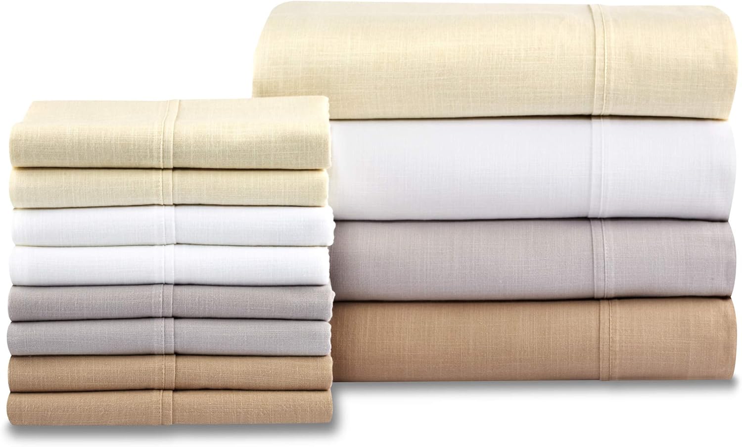 WestPoint Home Linen Look Queen Micro Chip Sheet Set