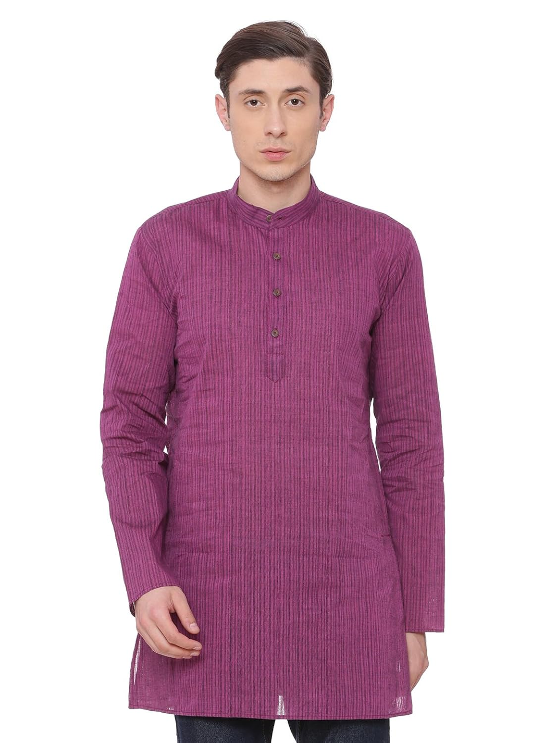 tattva purple pattern short kurta