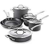 Calphalon Signature Hard-Anodized Nonstick Pots and Pans, 10-Piece Cookware Set