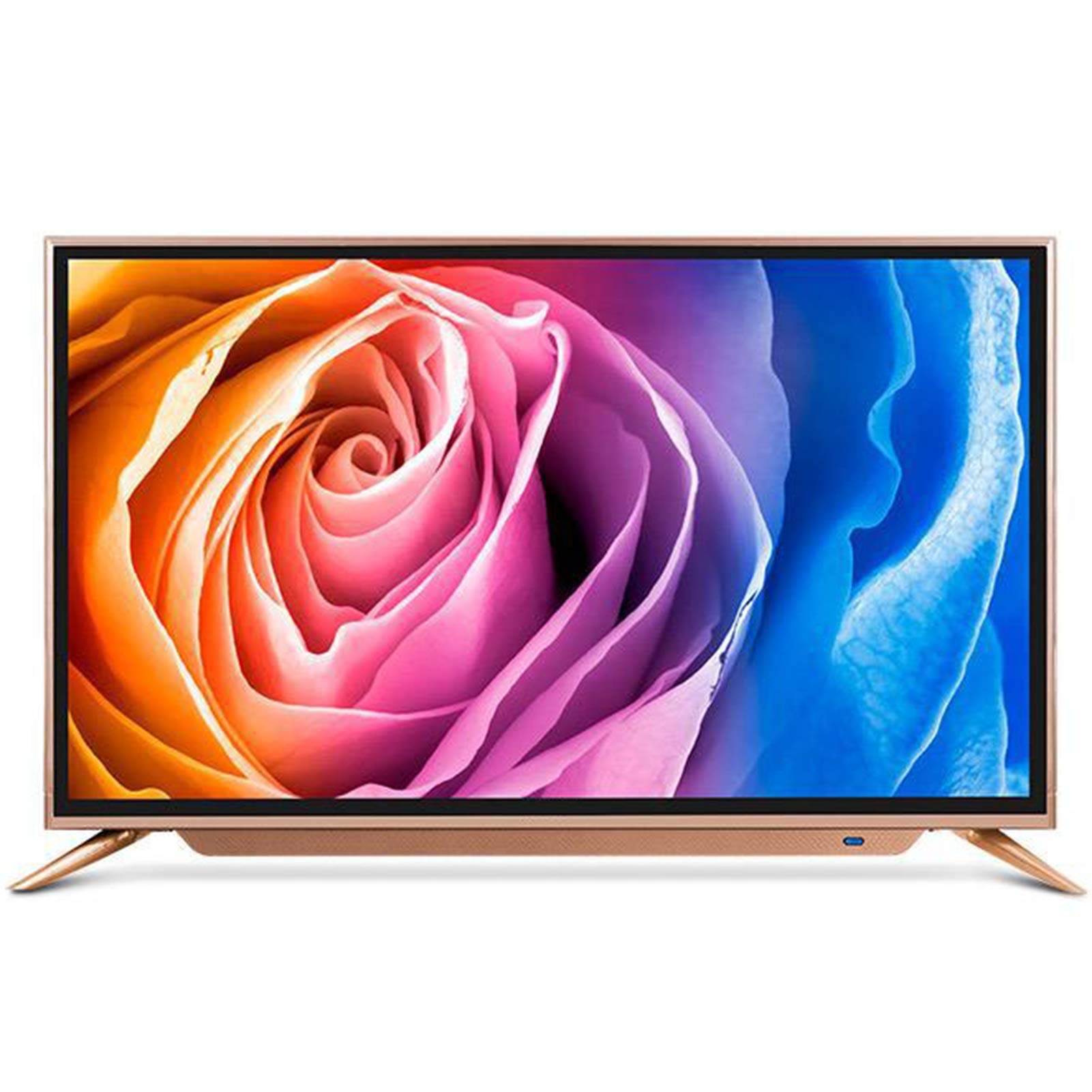 ZZYH 43-Inch TV (1920x1080 HD LED TV, 64-bit Processor 1G+4G, High-Strength Black Crystal Tempered P