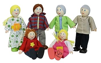 Hape E3500 - Puppenfamilie, helle Haut