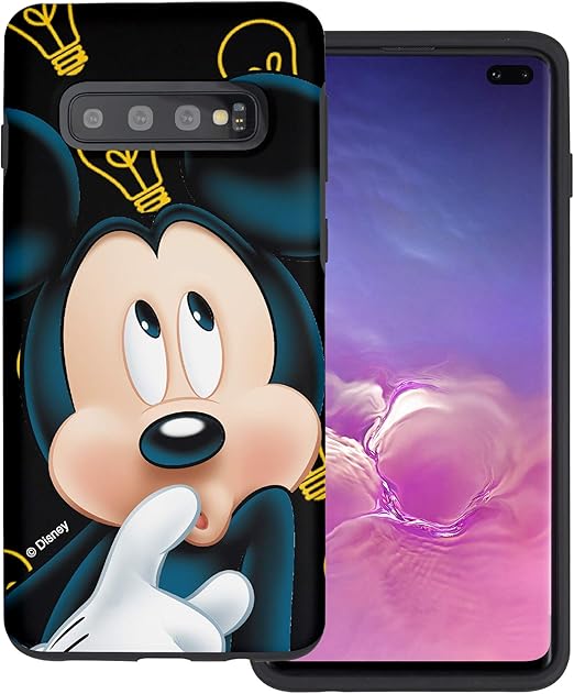 Amazon Com Willbee Compatible With Galaxy S10 Plus Case 6 4inch Layered Hybrid Tpu Pc Bumper Cover Idea Mickey Mouse