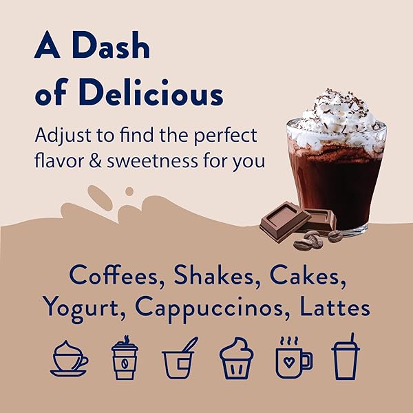 JORDAN’S SKINNY MIXES SUGAR FREE COFFEE SYRUP, MOCHA COFFEE FLAVORING SYRUP, ZERO CALORIE DRINK MIX, LATTES, BAKING, PROTEIN SHAKE OR COCKTAIL, DAIRY & GLUTEN FREE, KOSHER, 25.4 FL OZ