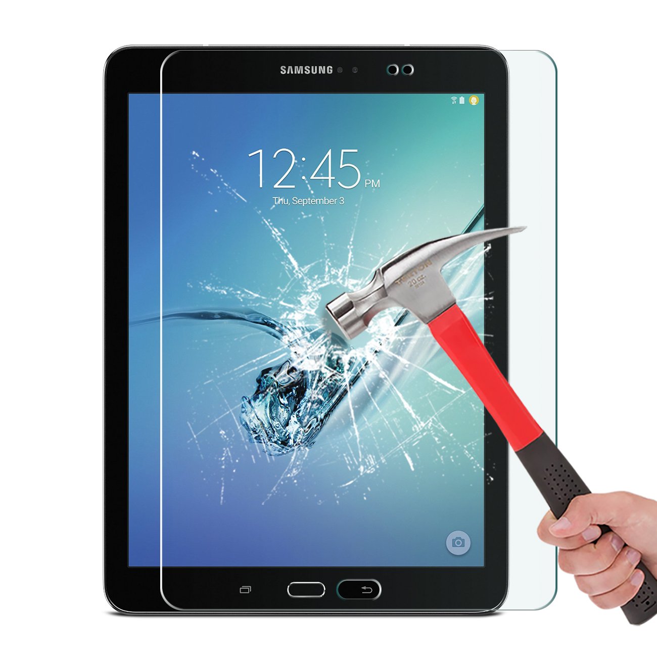 Samsung Galaxy Tab S2 8.0 Glass Screen Protector, OMOTON TemperedGlass Protector With [9H