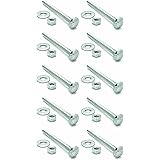Snug Fastener Ten (10) 1/4-20 x 3" Long Carriage Bolts Set w/Nuts & Washers (SNG285)