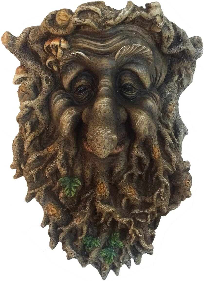 Treant Face Wall Plaque Large Garden, Greenman Decorative Garden Wall Plaque. 22cm - Image 5