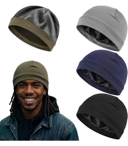IRUNVEN Satin-Lined Skull Cap – Premium Satin Interior for  display picture 1