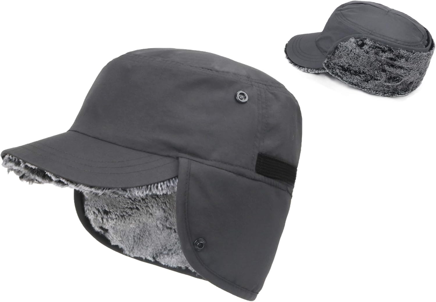 Pyrafox Adjustable Warm Fleece Earflap Winter Avaiator Cap Men Women