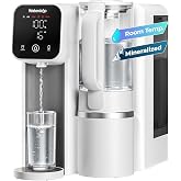 Waterdrop M6SL Mineral Reverse Osmosis Water Filter Countertop, Room-Temp | Glass Pitcher, NSF/ANSI 58 Certified, 8-Stage RO Filtration System, Reduce PFAS/TDS, 3:1 Pure to Drain, Installation-Free