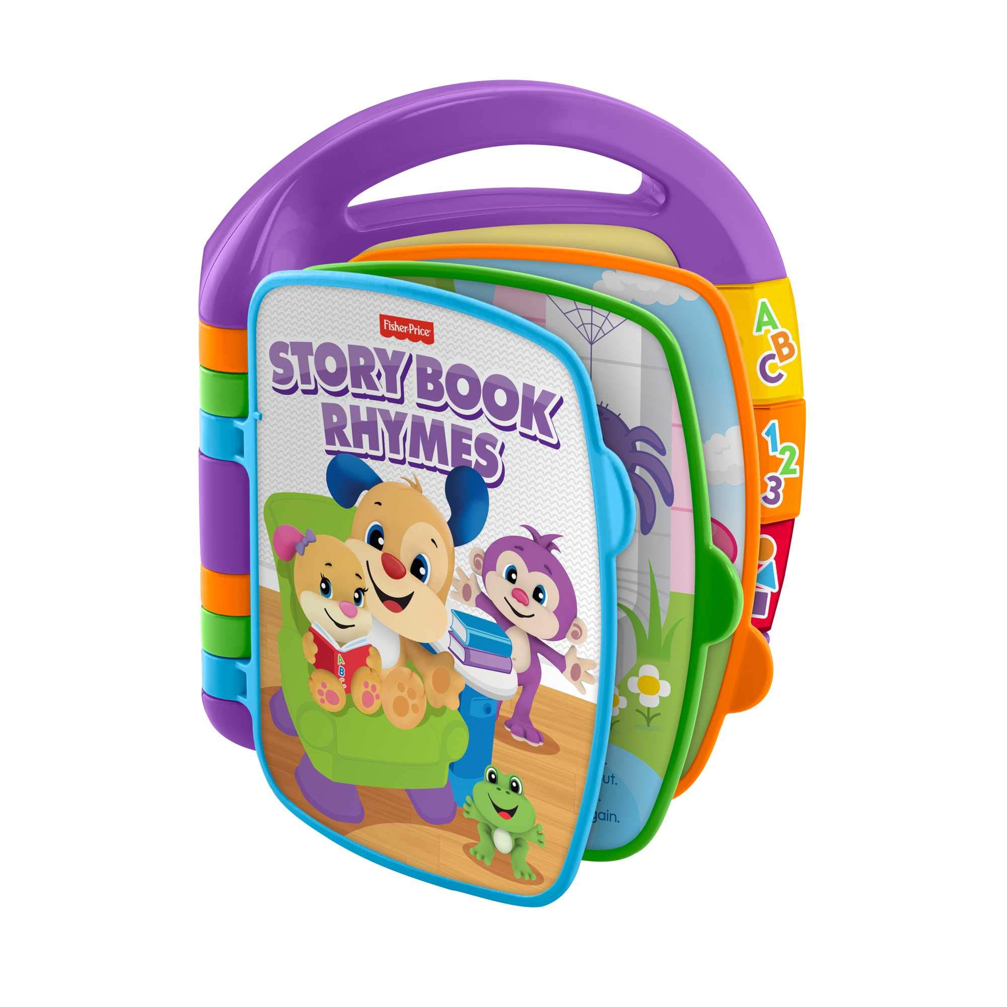 Fisher-Price Storybook Rhymes Learning Toy with Lights and Music for Babies and Toddlers, Laugh & Learn UK English Version, CDH26 — image 1