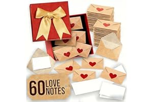 DIY Love Notes Box Mini Blank Cards & Envelopes for Him Her Valentine's Day Gift, DIY Love Letters, Valentines Day Gifts, Tho