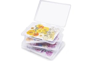 Aboofx 4PCS Dried Flower Storage Set with Blotting Paper, Ziplock Bag and Desiccant, Flower Preservation Kit - Good Seal, High Capacity to Keep Flowers Color and Dry (6.3 x 4.3 inch)