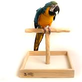 Deluxe Large Tabletop NU Perch - Parrot T Perch Stand Large