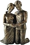 Husband & Wife Praying Couple Kneeling Statue