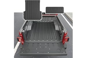 Xipoo Bed Mat Tailgate Mat Compatible with 2020-2025 Jeep Gladiator JT Cargo mat Truck Bed Mat Replacement for 2020-2025 Jeep Gladiator JT Accessories(Truck Mat+Tailgate Mat)