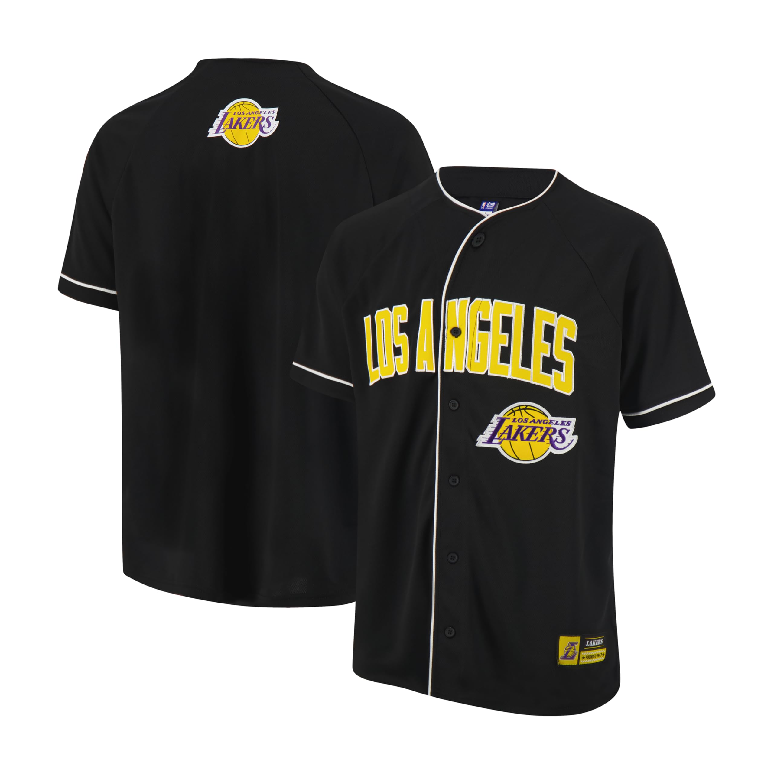 Photo 1 of Size L.    Ultra Game Men's Standard Mesh Button Down Baseball Jersey Tee Shirt, Black 23, Large