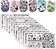 Born Pretty 12Pcs Nail Art Stamp Stamping Template Christmas Snowflake Image Plates DIY Nail Art