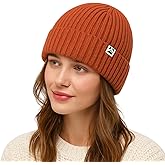 PolarWool™ 100% Merino Wool Polartec® Fleece Lined L/XL/XXL Unisex Warm Windproof Beanie Watch Cap Knit Winter Hat Outdoor