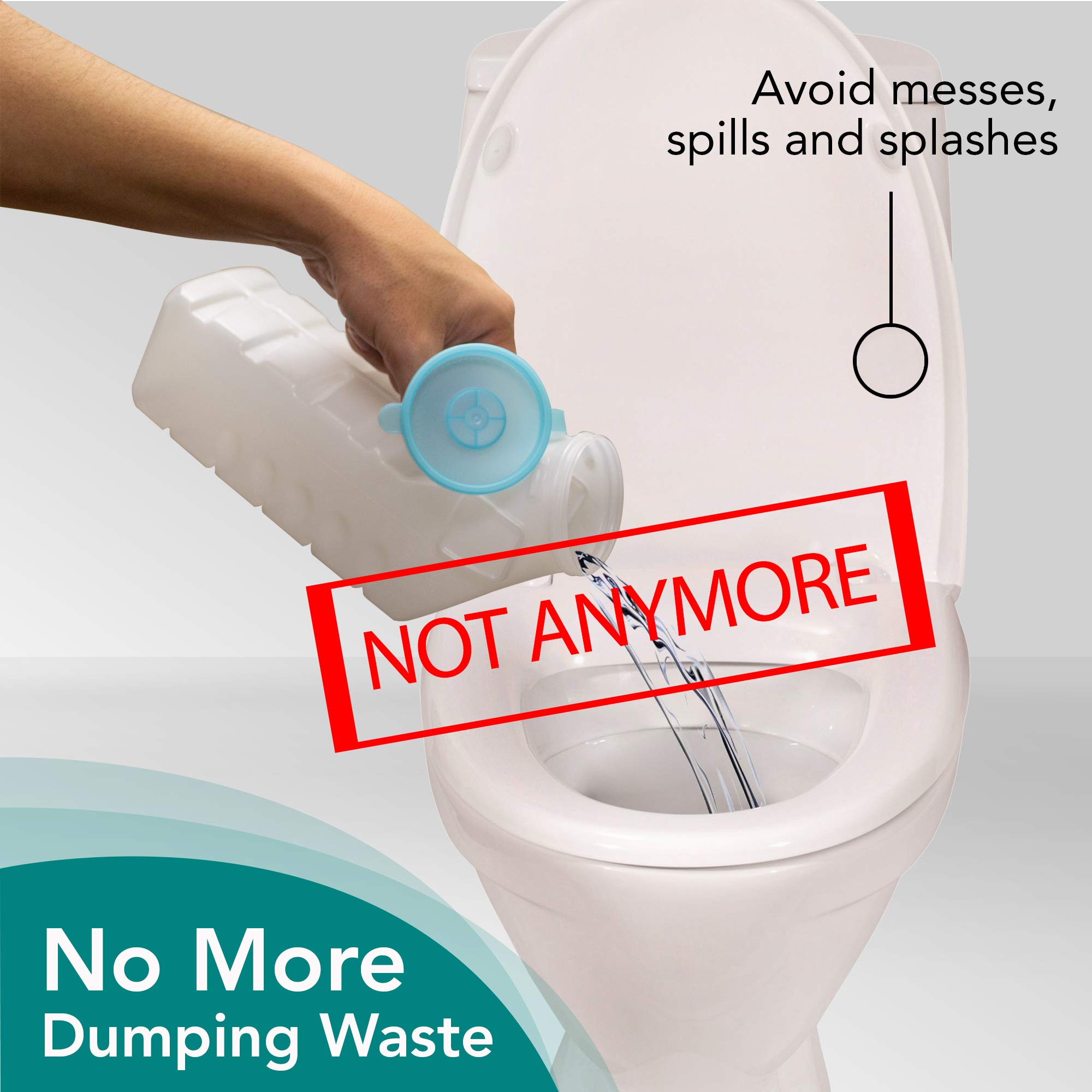 Carebag Medical Grade Male Urinal Bag with Super Absorbent Pad, 20