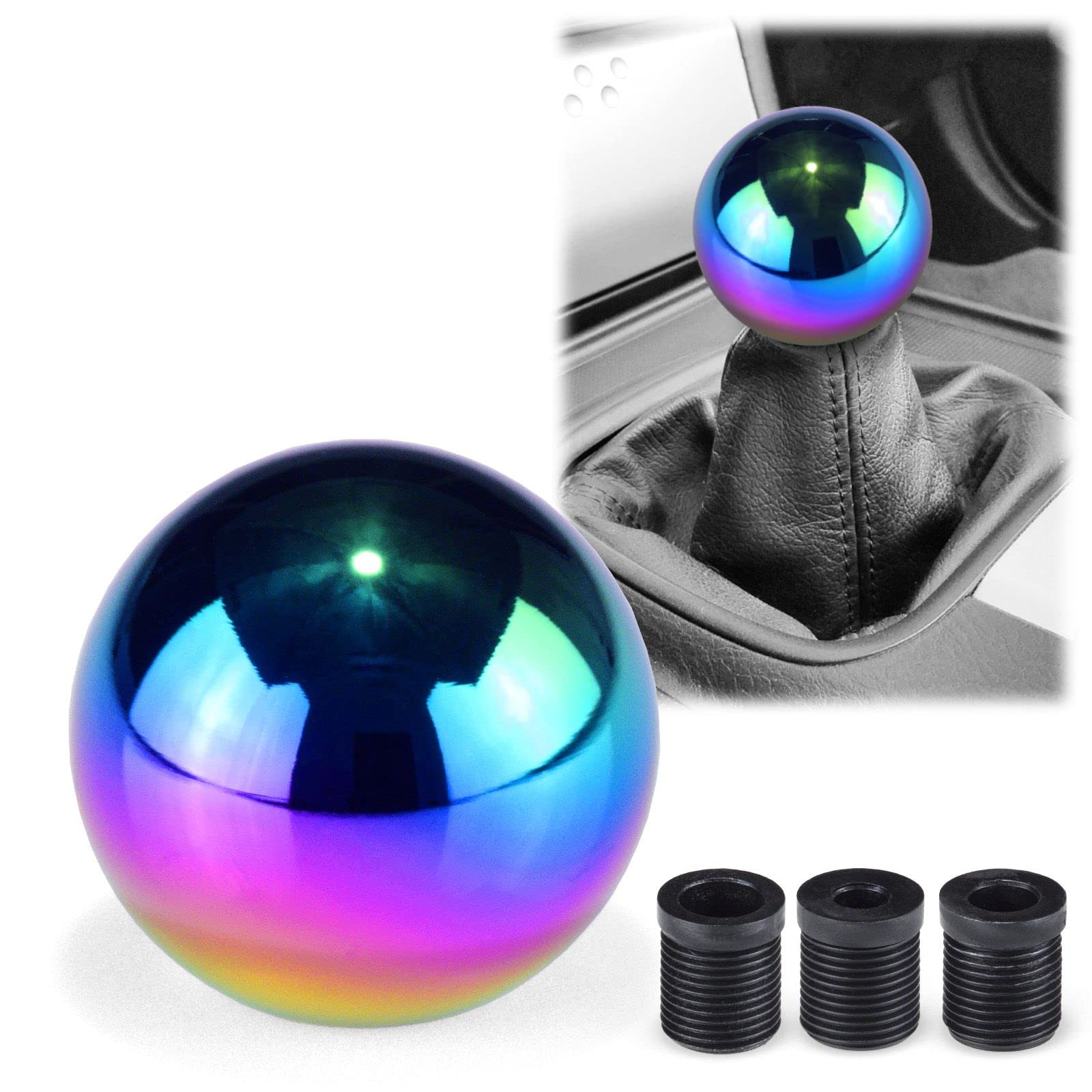 EZAUTOWRAP Neo Chrome Shifter Ball Chrome Shift