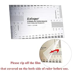 Baroque String Action Gauge Precise Guitar Ruler