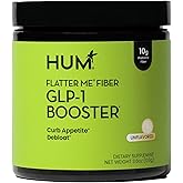 HUM Flatter Me Fiber Supplement for Women & Men, Prebiotics & Digestive Enzymes to Support Weight & Bloating, Digestive & Gut Health, Fiber Powder Drink Mix - 10 Servings (Unflavored)