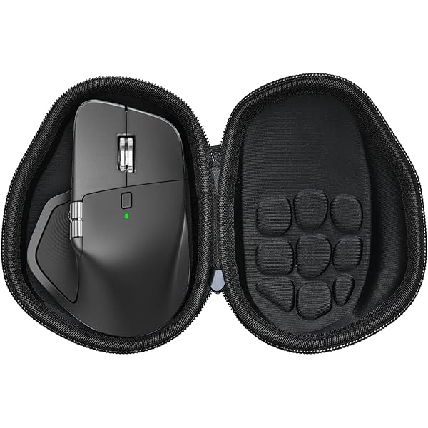 Custodia rigida da viaggio per mouse MX Master 3, 3s, 2s - Borsa protettiva con assorbimento degli urti, design compatto e spazio per attacco USB