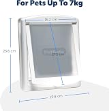 PetSafe Original 2 Way Pet Door Small Brown Manual Lock Durable Frame view 6