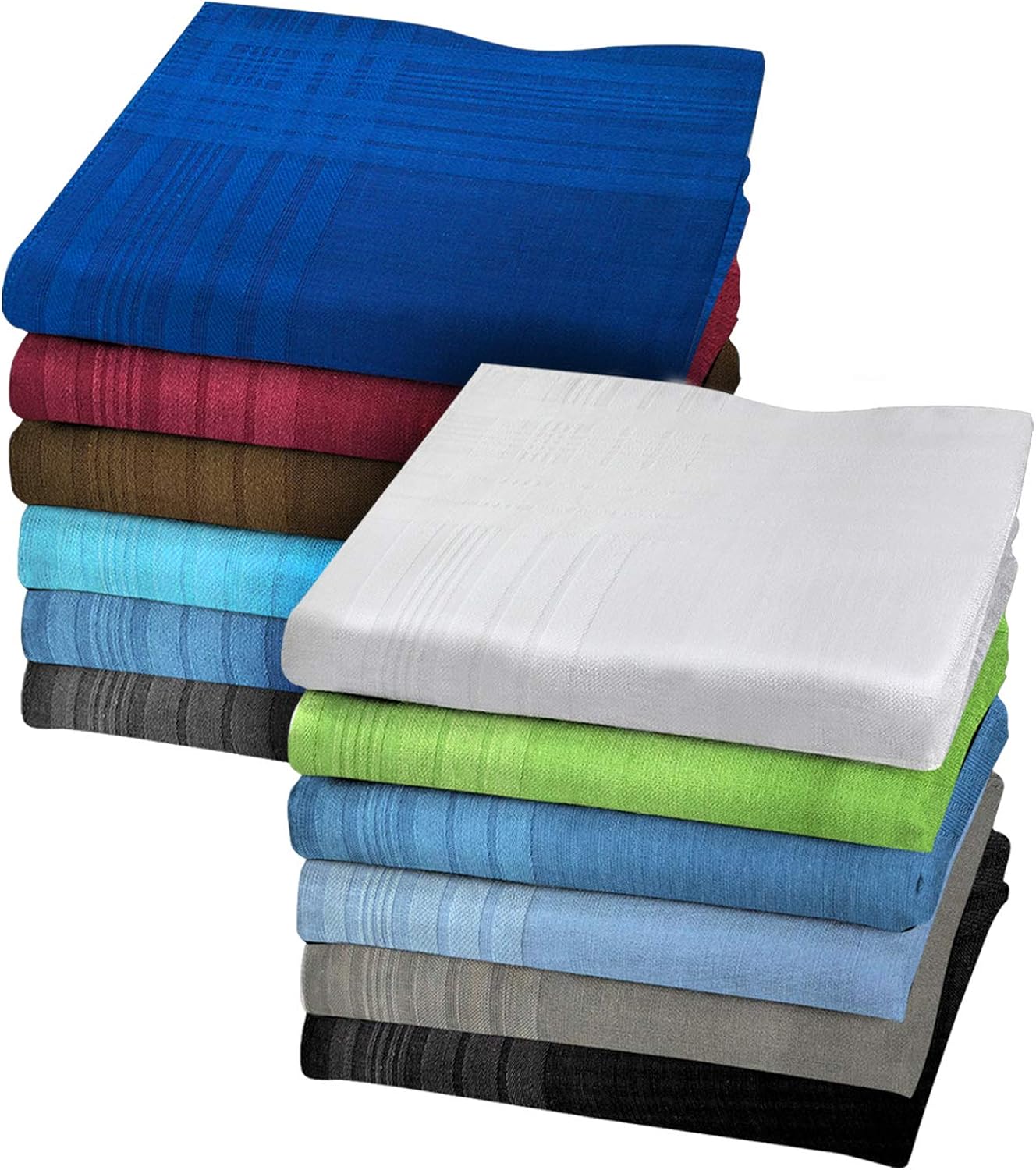 Softfabric Men's Handkerchiefs, 100 Pure Soft Cotton Handkerchief