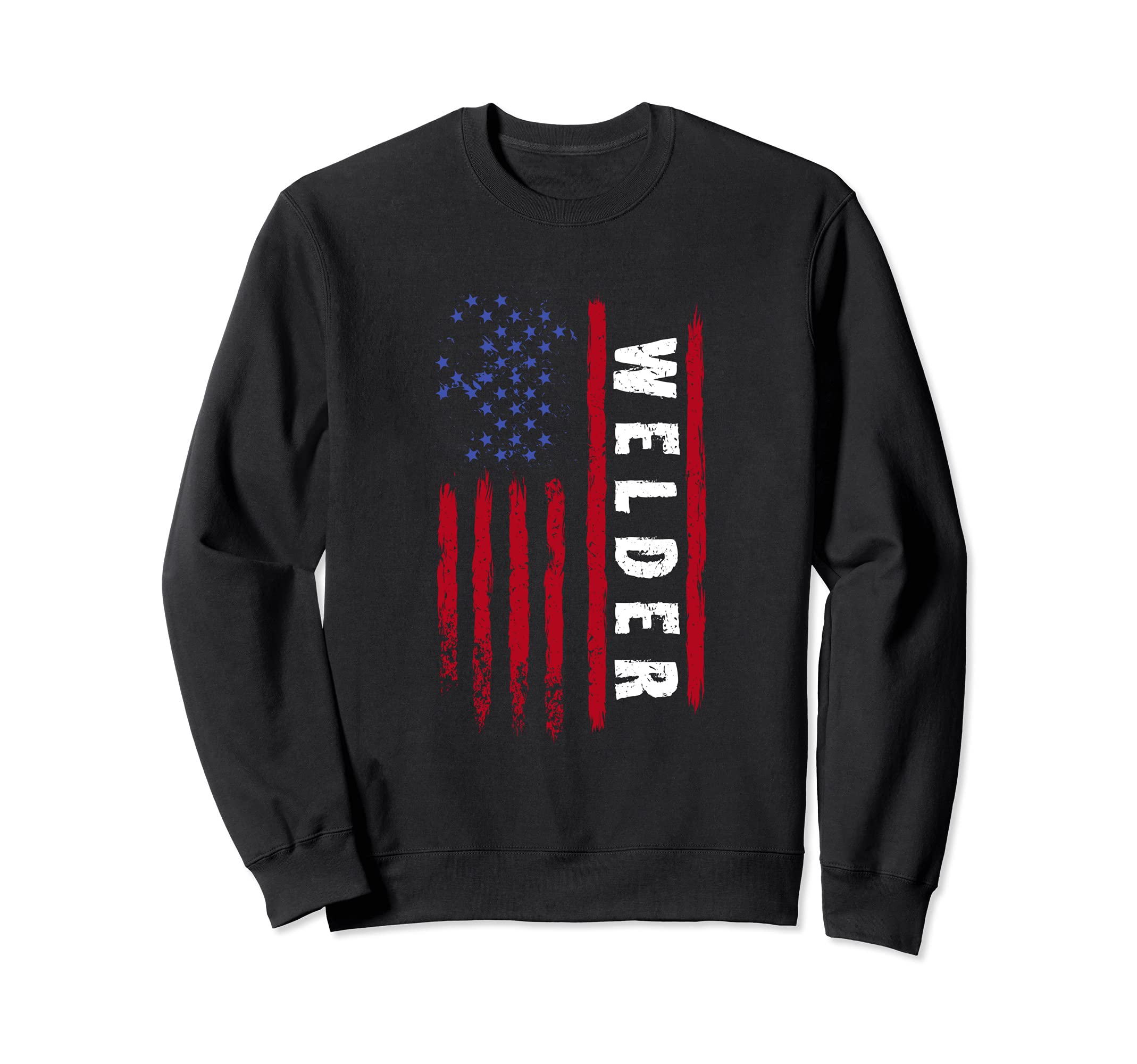Welder American Flag - Welding US American Banner Worker Sweatshirt