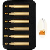 KADRICK Heat Set Insert Tips for Threaded inserts M2 M2.5 M3 M4 M5 M6 | Soldering Iron Tips for 3D Printer Users,Compatible with 900M/T18/FX-888D Irons- Press Tool for Plastic 3D Printer Components