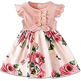 VINUOKER Toddler Girl Summer Floral Dress Baby Girls Sundress Girls Casual Clothes