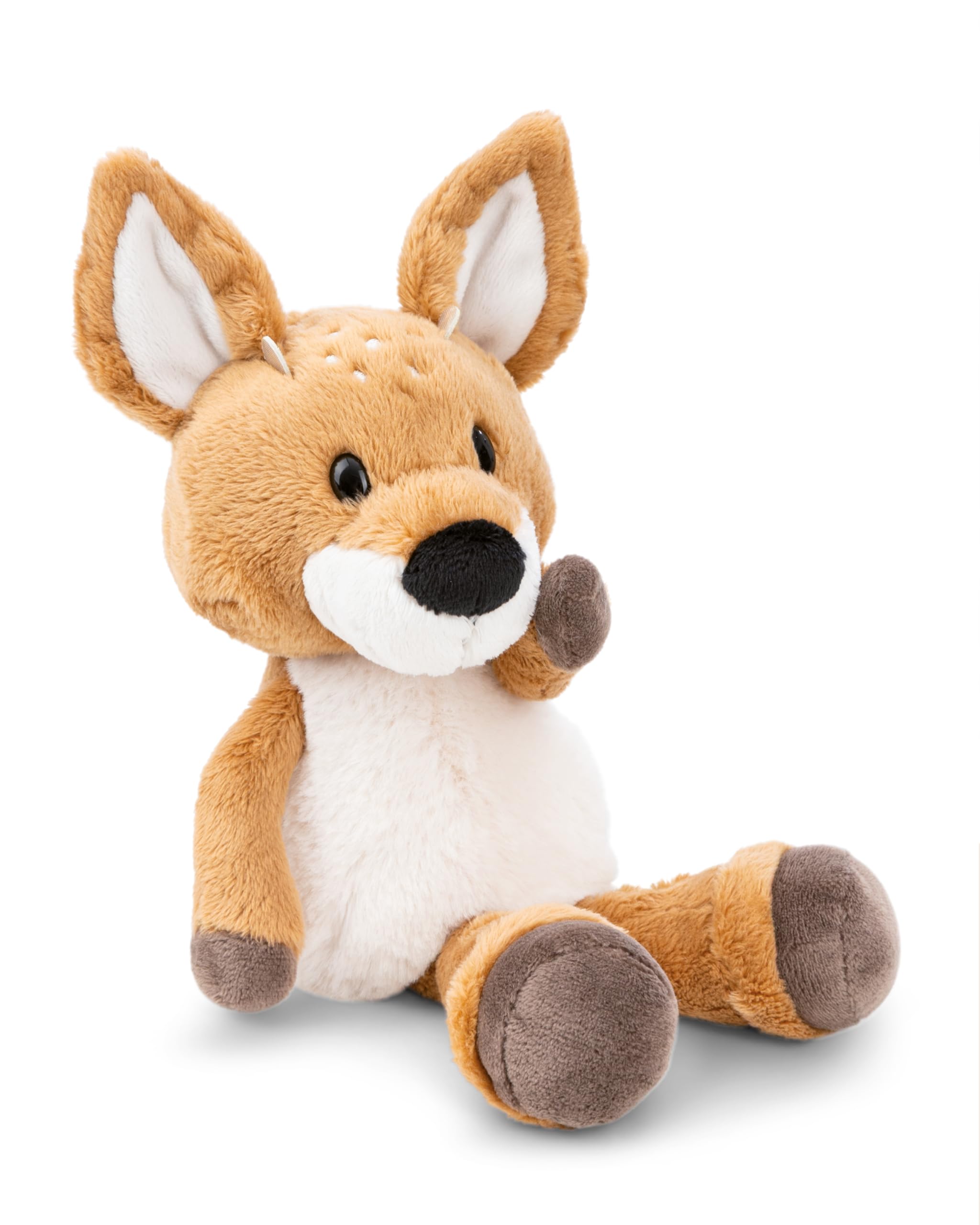 NICI Kuscheltier Rehbock René Roebuck 25cm - braun - Weiches Plüschtier – niedliches Stofftier zum Kuscheln & Spielen – tolle Geschenkidee für Kinder & Erwachsene - 62269