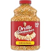 Orville Redenbacher's Gourmet Popcorn Kernels, Original Yellow, 30 oz. | 4g fiber per serving; yellow kernels; use your hot air popper, stovetop popcorn maker, or popcorn machine; bulk pantry staple