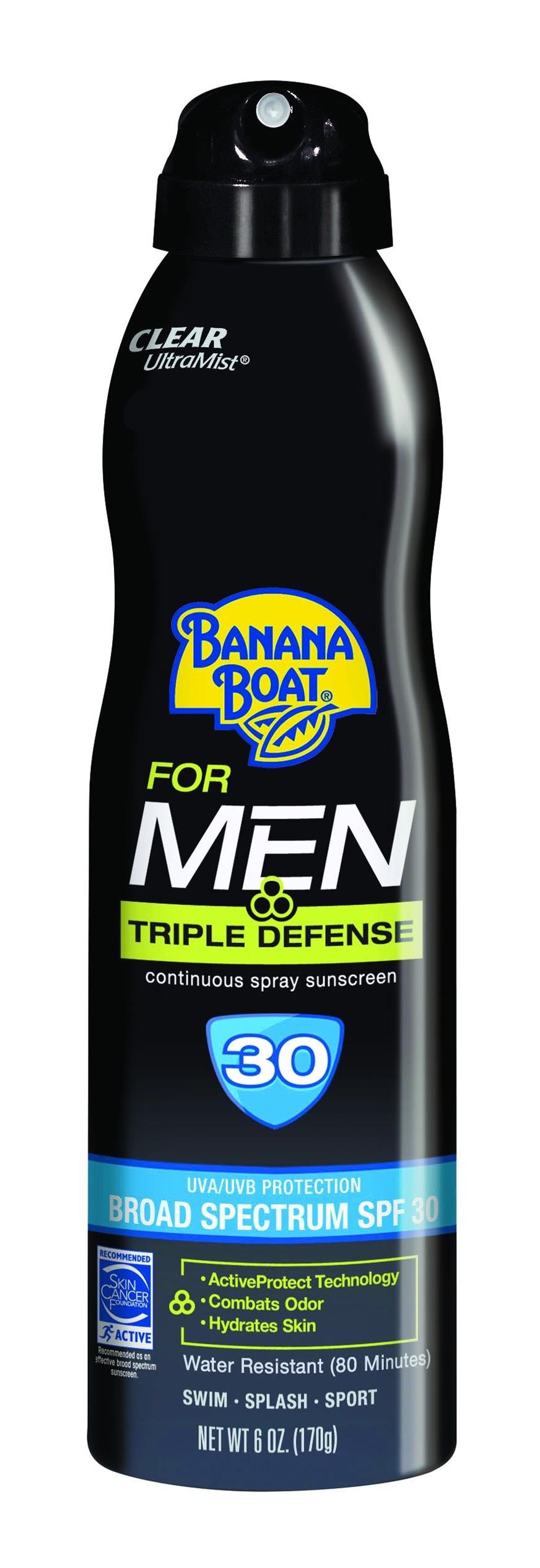 Banana Boat Sunscreen for Men Triple Defense Broad Spectrum Sun Care