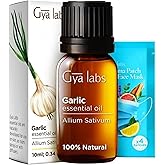 Gya Labs Garlic Essential Oil for Diffuser - Garlic Oil for Skin - Garlic Essential Oil Hair Candle Making Scent - Garlic Oil