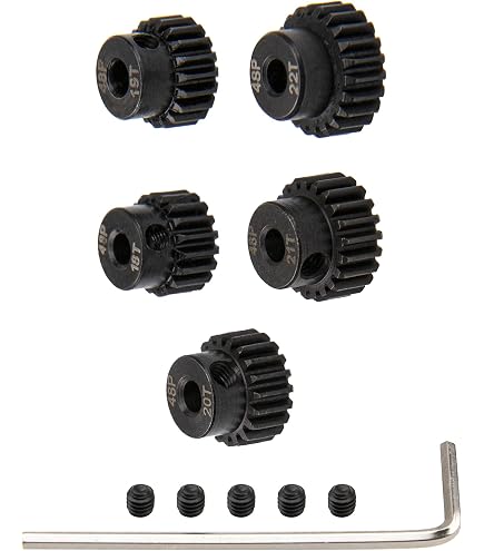 JIECHUN 48P Pinion Gear Set - 24T 25T 26T 27T 28T For 1/10 RC Cars (3.175mm Motor Shaft) - View #9