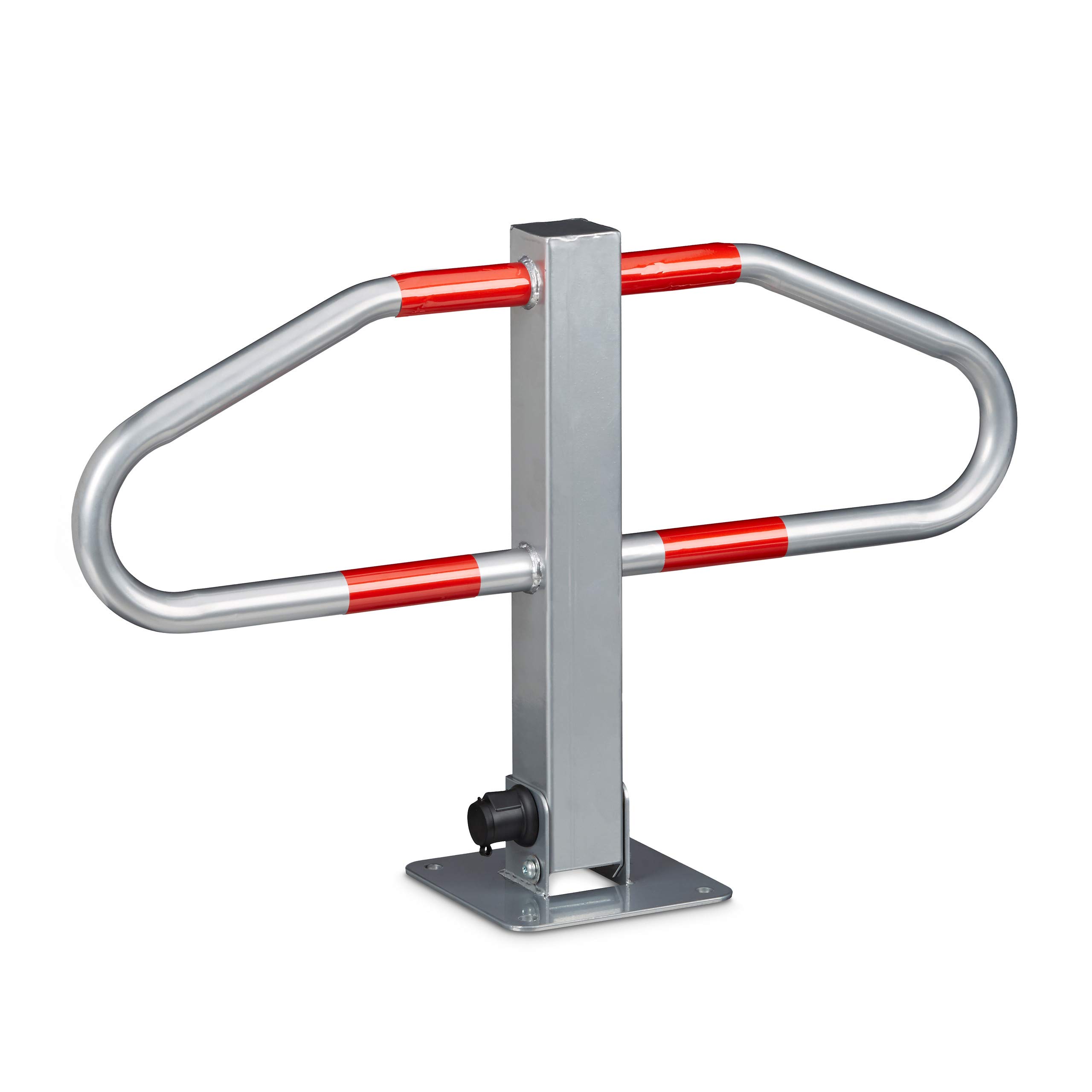 Relaxdays Parking Barrier, Size 47 x 70 x 18 cm Manual Parking Blocker