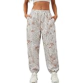 Eutten Women's Baggy Fleece Sweatpants Casual High Waisted Joggers Pants Fitted Sweat Pants with Pockets
