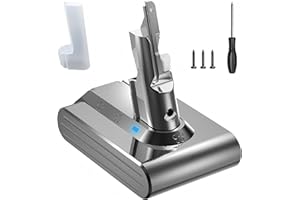 BOTKK Upgraded 21.6V 6.0Ah Replacement for Dyson V7 Battery SV11 Compatible with Dyson V7 Animal Motorhead Trigger HEPA Car+Boat Absolute Handheld Vacuum Cleaner