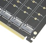 Fdit Quad M.2 NVME SSD PCI-E 4.0 X16 Adapter 4x32Gbps Raid Card LED PH44 view 7