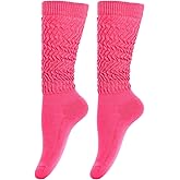 Gvhntk Slouch Socks Women 80s 90s Scrunch Socks Extra Long Slouchy Sock Knee High Sock