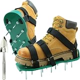 HSLighting Lawn Aerator Shoes with Dual Straps Spiked Sandals Universal Size