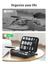 UGREEN Travel Cable Organizer Large Capacity Tech Pouch for Gadgets view 2