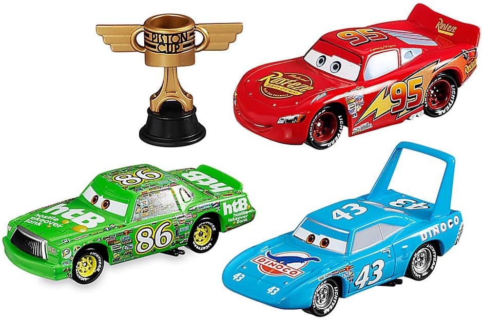 Disney Cars Piston Cup Die Cast Set Store Exclusive Mcqueen, Chick