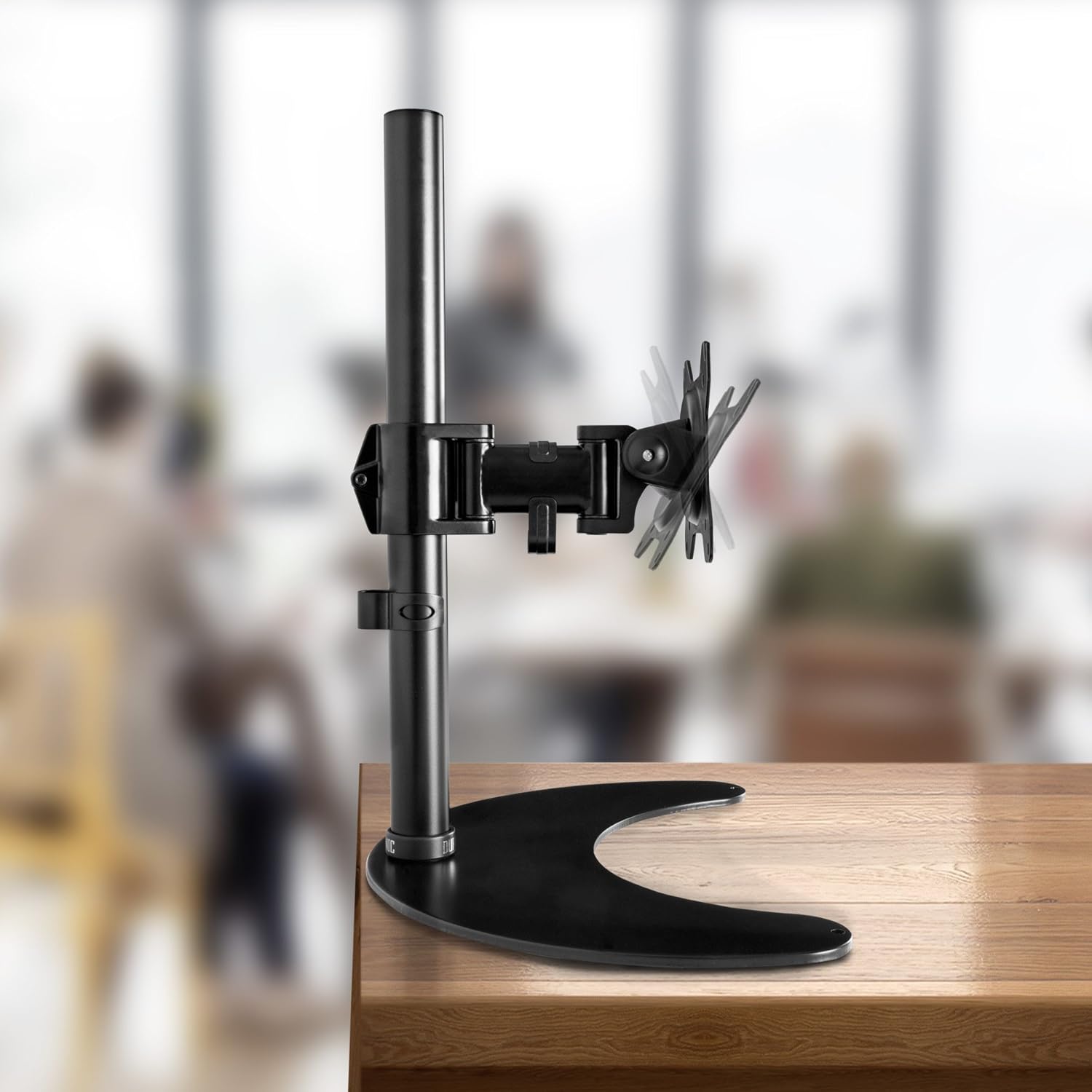 Rotatif/Inclinable/Pivotable Hauteur Ajustable Duronic DM25D1 Support écran PC pour Bureau sur