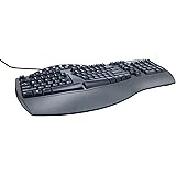Fellowes Microban Split Design Wired Keyboard, Dark Gray (98915)