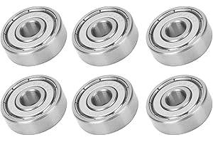 Hilitand 10PCS S626Z Ball Bearings, Stainless Steel Precision Bearings, 6x19x6MM for Roller Skates and Skateboards