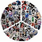 150PCS Horror Stickers Pack, Horror Movie Stickers, Horror Movie Gifts for Adults Teens, Waterproof Vinyl Scary Decals for Water Bottle, Laptop, Phone, Skateboard, Luggage, Cool DIY Decoration